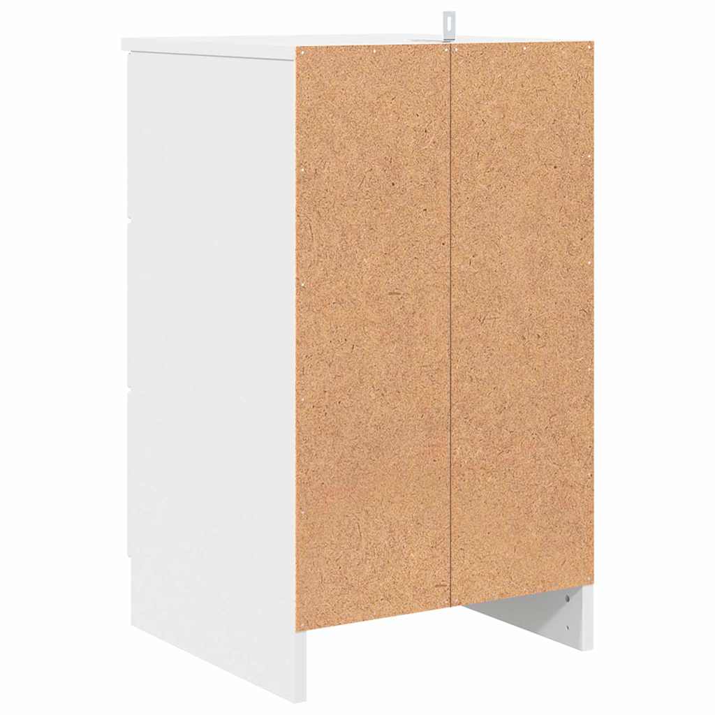 Natskab Hvid 38 x 38 x 66 cm Konstrueret træ