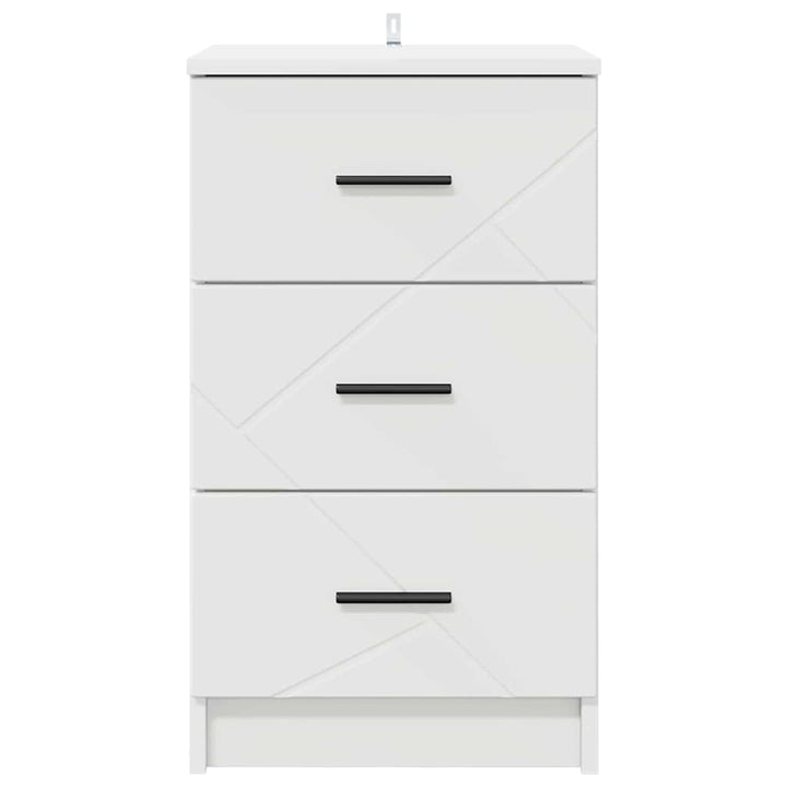 Natskab Hvid 38 x 38 x 66 cm Konstrueret træ