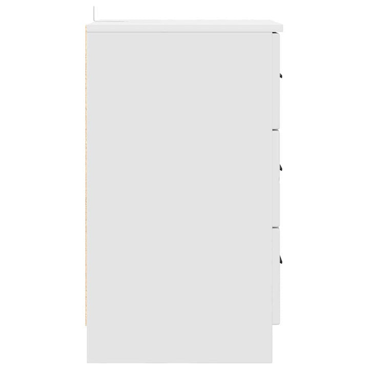 Natskab Hvid 38 x 38 x 66 cm Konstrueret træ