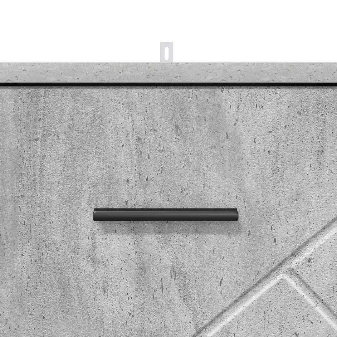 Natskab Betongrå 38 x 38 x 66 cm Konstrueret træ