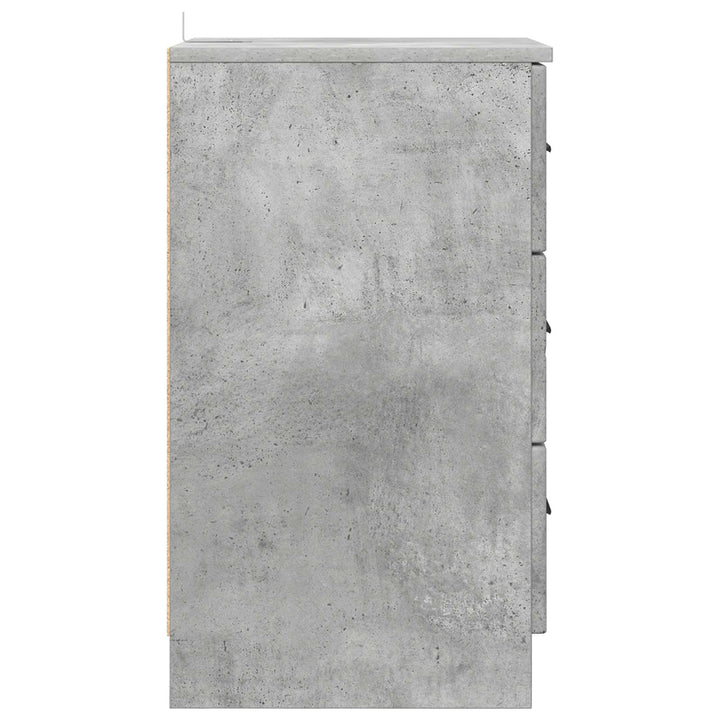 Natskab Betongrå 38 x 38 x 66 cm Konstrueret træ