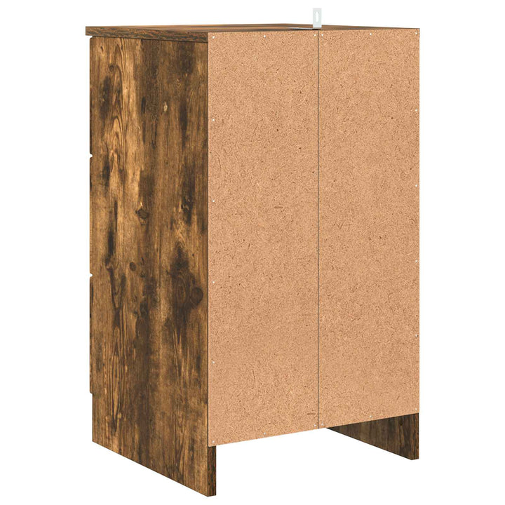 Natskab Røget eg 38 x 38 x 66 cm Konstrueret træ