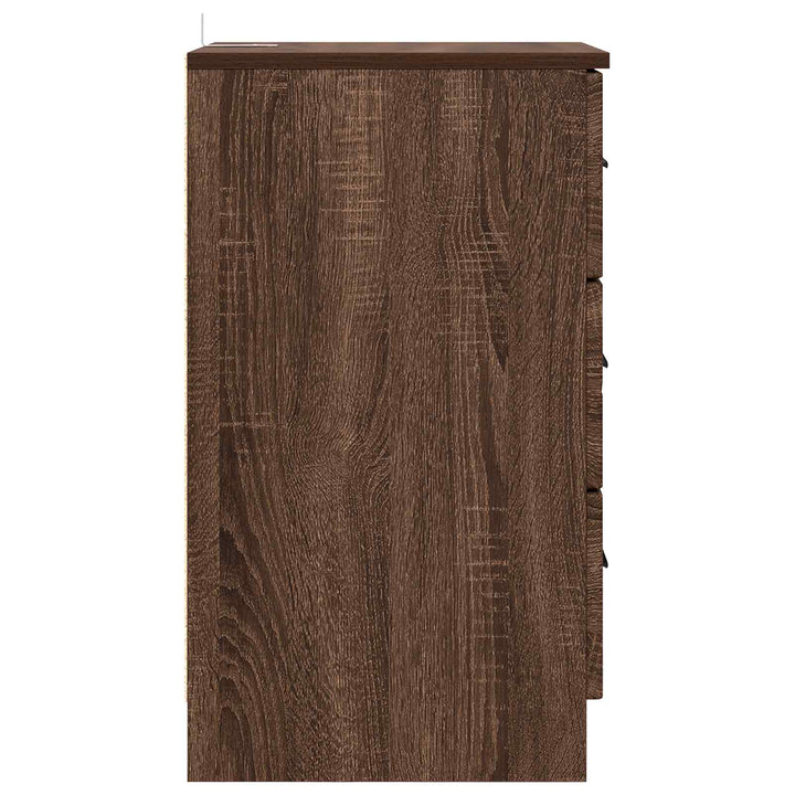 Natskab med skuffe Brun eg 38 x 38 x 66 cm Konstrueret træ