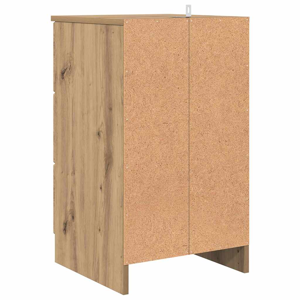 Natskab med skuffe artisan eg 38 x 38 x 66 cm Konstrueret træ