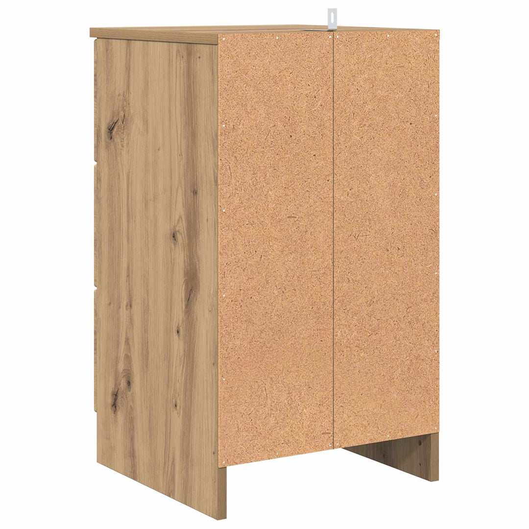 Natskab med skuffe artisan eg 38 x 38 x 66 cm Konstrueret træ