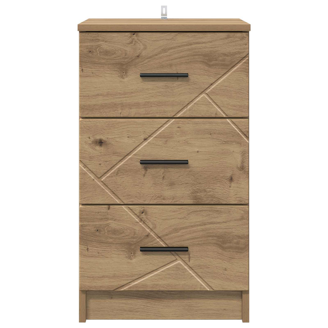 Natskab med skuffe artisan eg 38 x 38 x 66 cm Konstrueret træ
