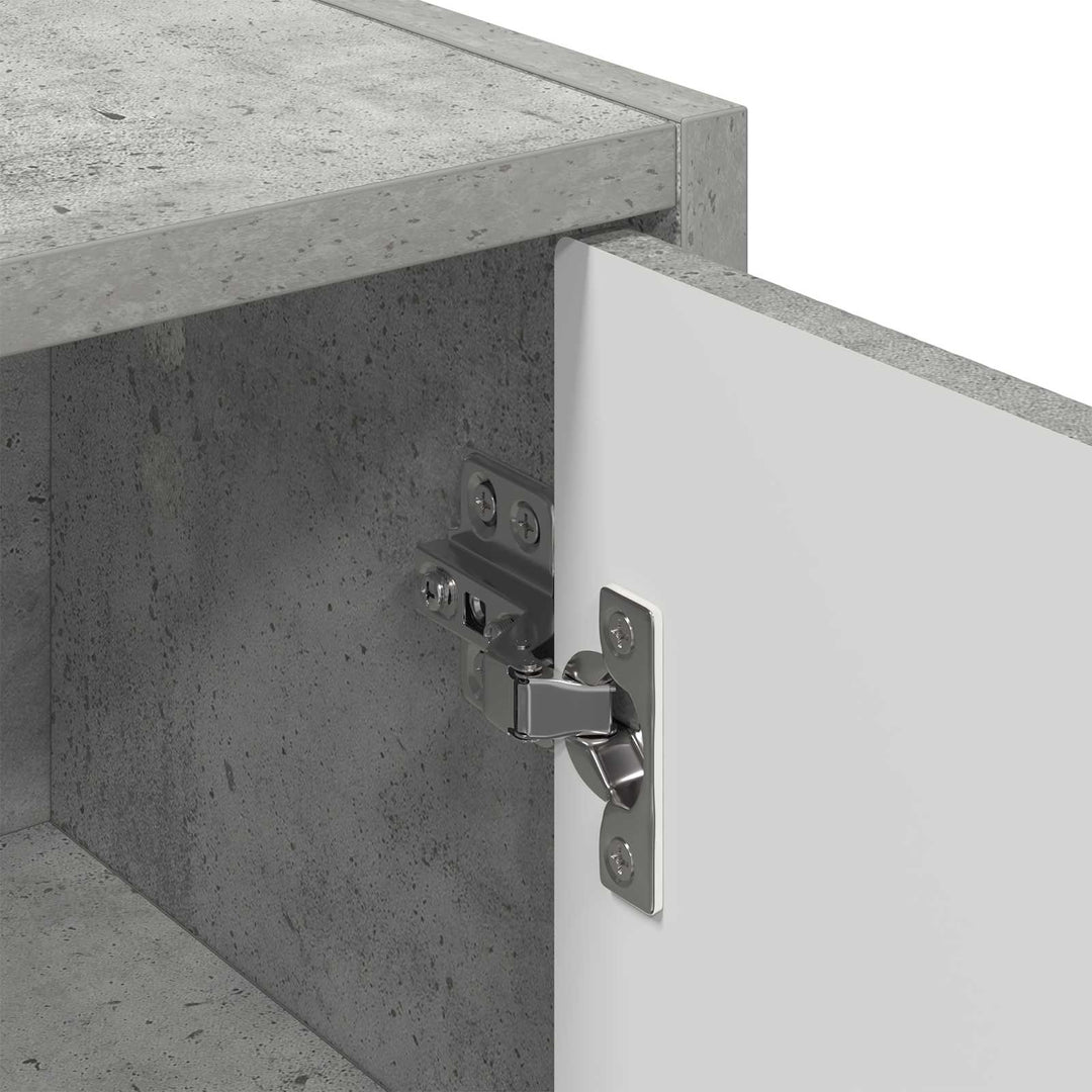 Badeværelsesskab Vægmonteret Beton Grå 39 x 23,5 x 65 cm