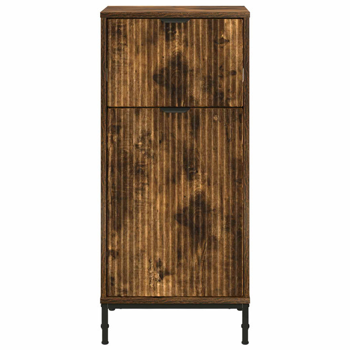Badeværelsesskab med skuffe med dør Røget eg 39,5 x 36 x 88 cm