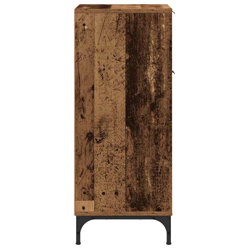 Badeværelsesskab med skuffe Gammelt træ 39,5 x 36 x 88 cm