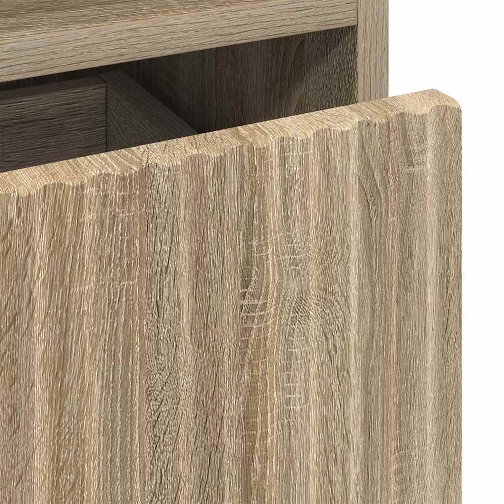 Badeværelsesskab med skuffe Sonoma eg 31,5 x 33 x 190 cm
