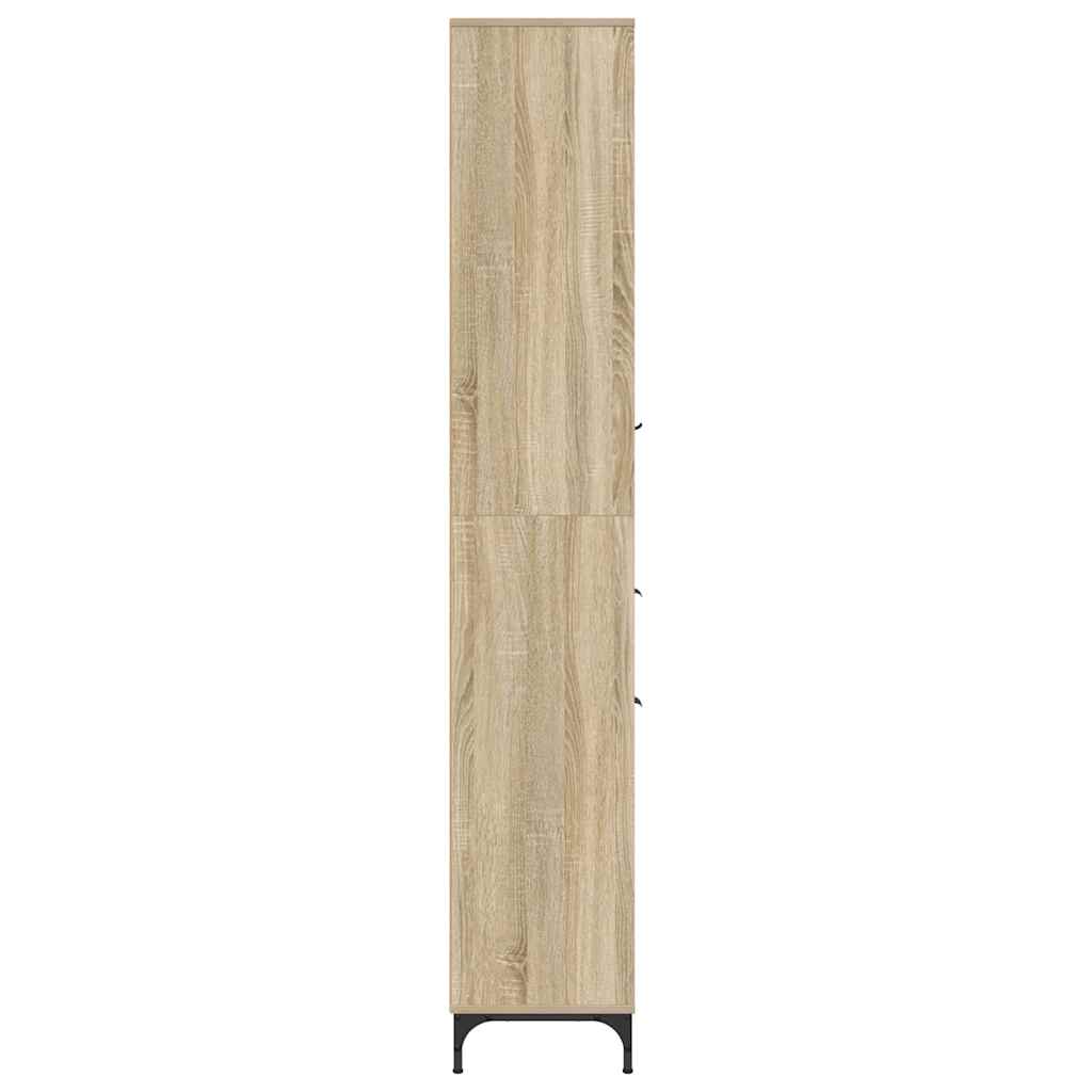 Badeværelsesskab med skuffe Sonoma eg 31,5 x 33 x 190 cm