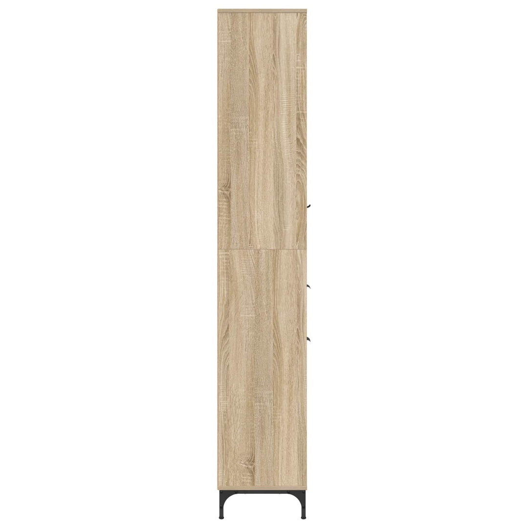 Badeværelsesskab med skuffe Sonoma eg 31,5 x 33 x 190 cm