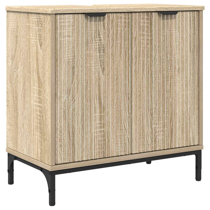 Badeværelsesskabsunder med dør Sonoma eg 60,5 x 33,5 x 61 cm