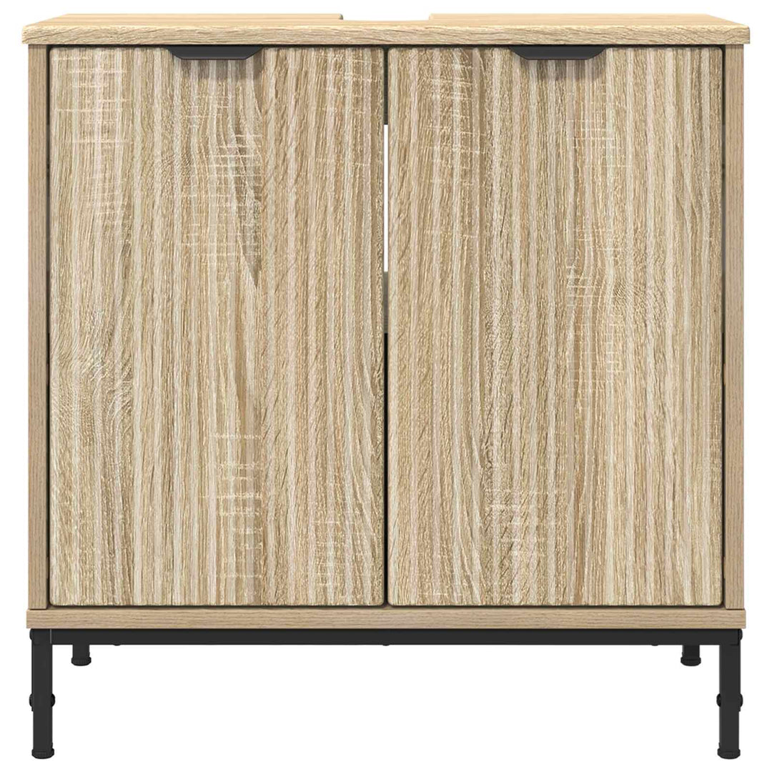 Badeværelsesskabsunder med dør Sonoma eg 60,5 x 33,5 x 61 cm