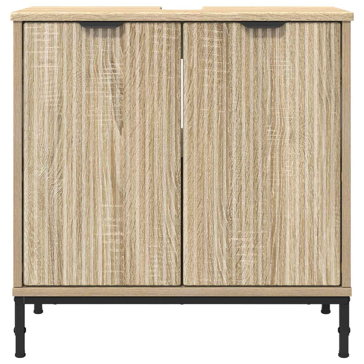 Badeværelsesskabsunder med dør Sonoma eg 60,5 x 33,5 x 61 cm