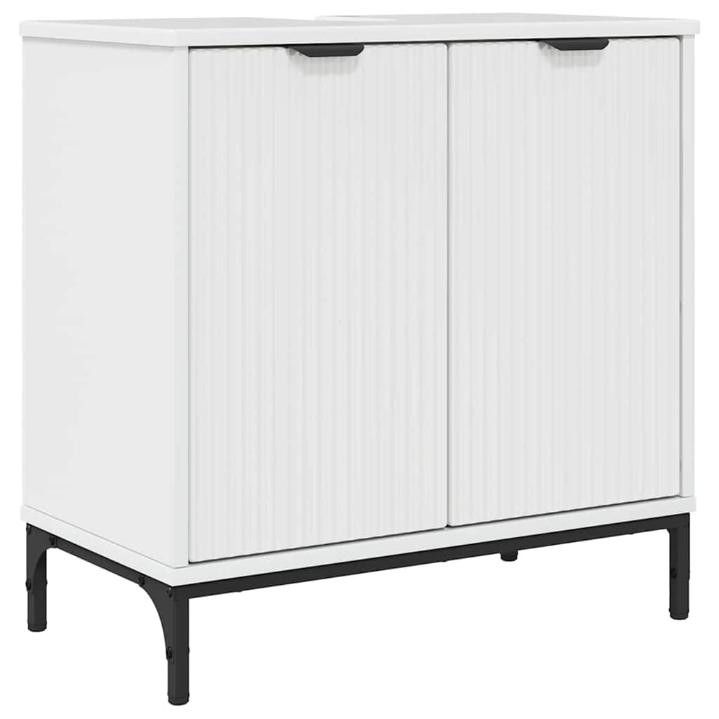 Badeværelsesskabsunder Hvid højglans 60.5 x 33.5 x 61 cm