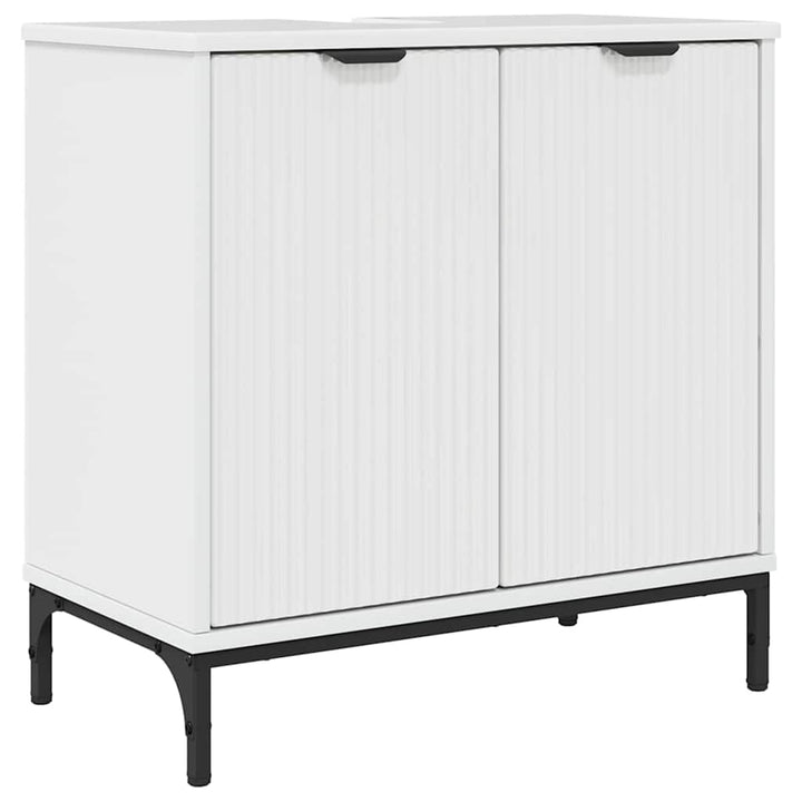 Badeværelsesskabsunder Hvid højglans 60.5 x 33.5 x 61 cm