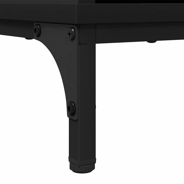 Sideboard Sort 69,5 x 33 x 82 cm Konstrueret træ