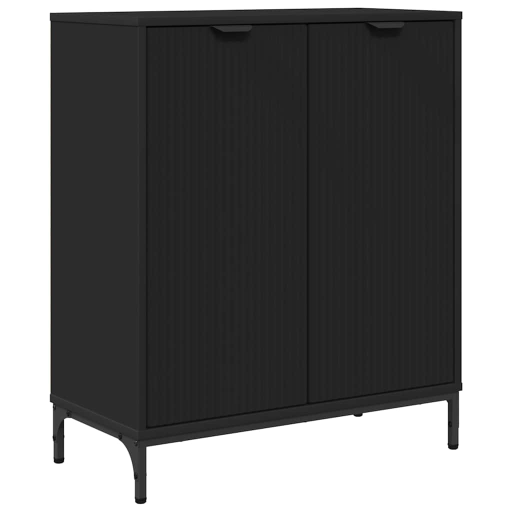 Sideboard Sort 69,5 x 33 x 82 cm Konstrueret træ