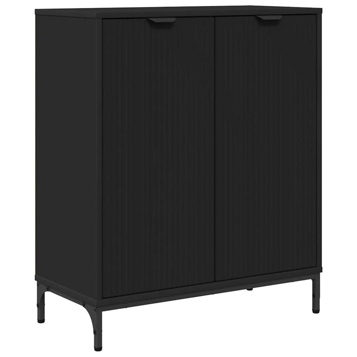 Sideboard Sort 69,5 x 33 x 82 cm Konstrueret træ