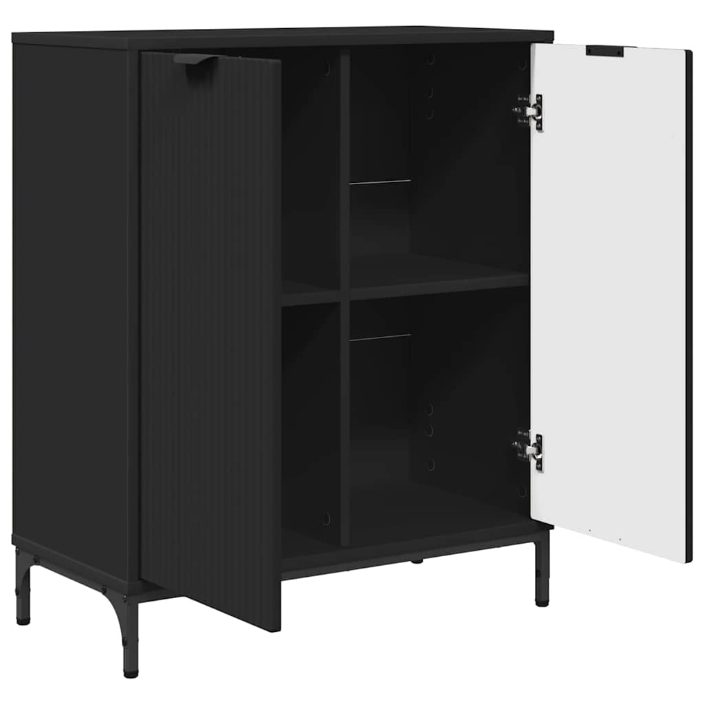 Sideboard Sort 69,5 x 33 x 82 cm Konstrueret træ