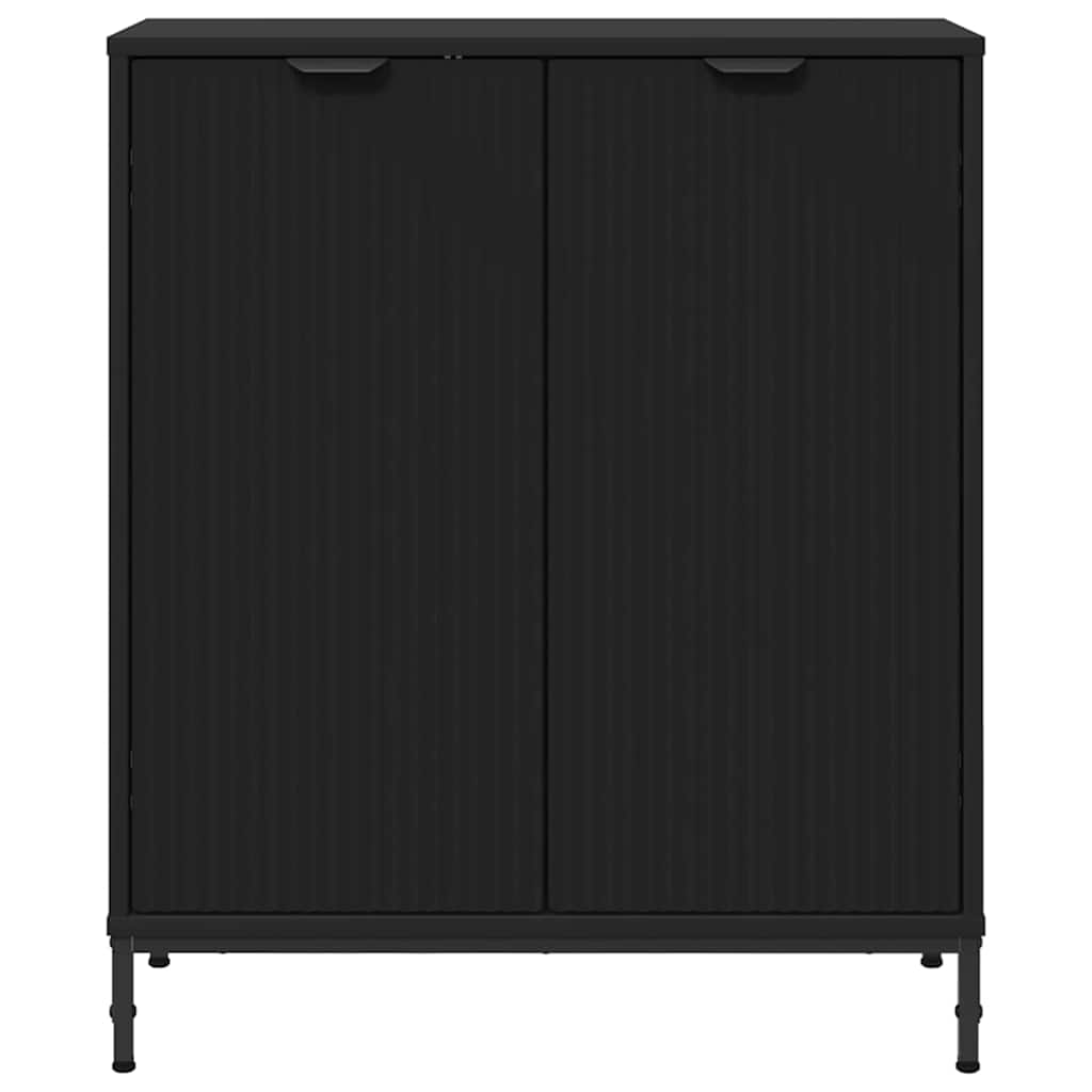 Sideboard Sort 69,5 x 33 x 82 cm Konstrueret træ