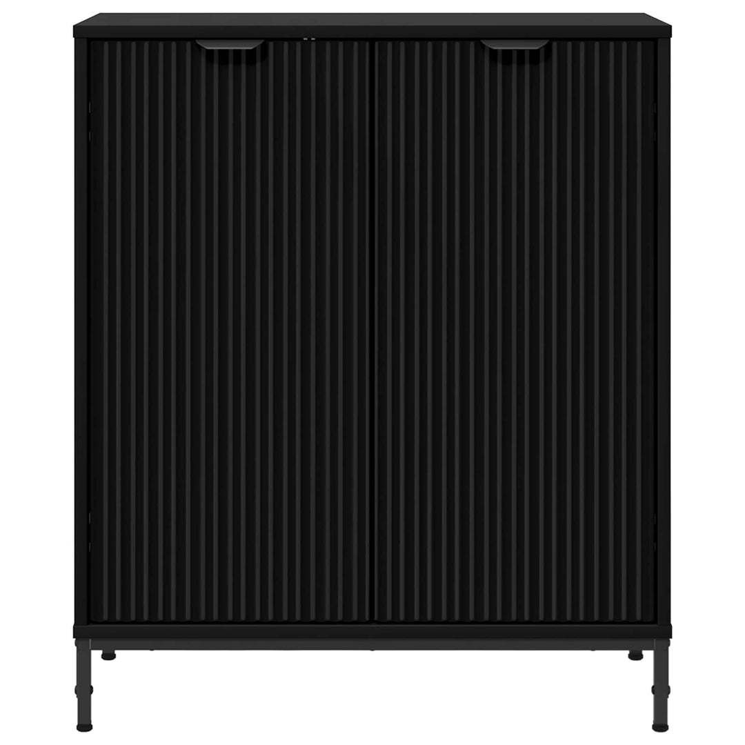 Sideboard Sort 69,5 x 33 x 82 cm Konstrueret træ