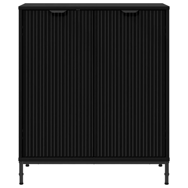 Sideboard Sort 69,5 x 33 x 82 cm Konstrueret træ
