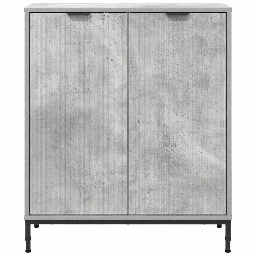 Sideboard Beton Grå 69,5 x 33 x 82 cm Konstrueret træ