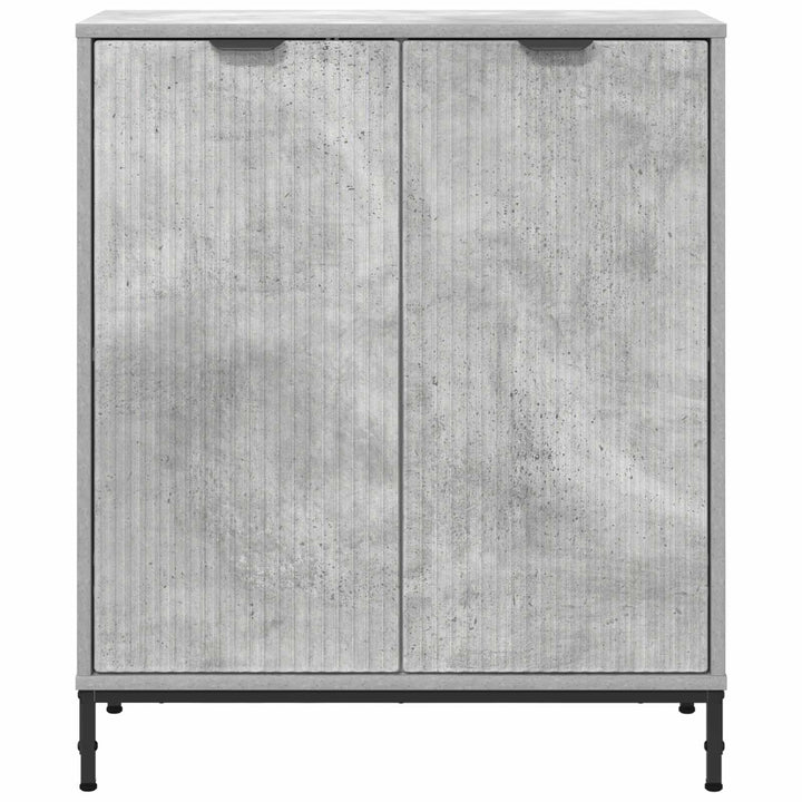 Sideboard Beton Grå 69,5 x 33 x 82 cm Konstrueret træ