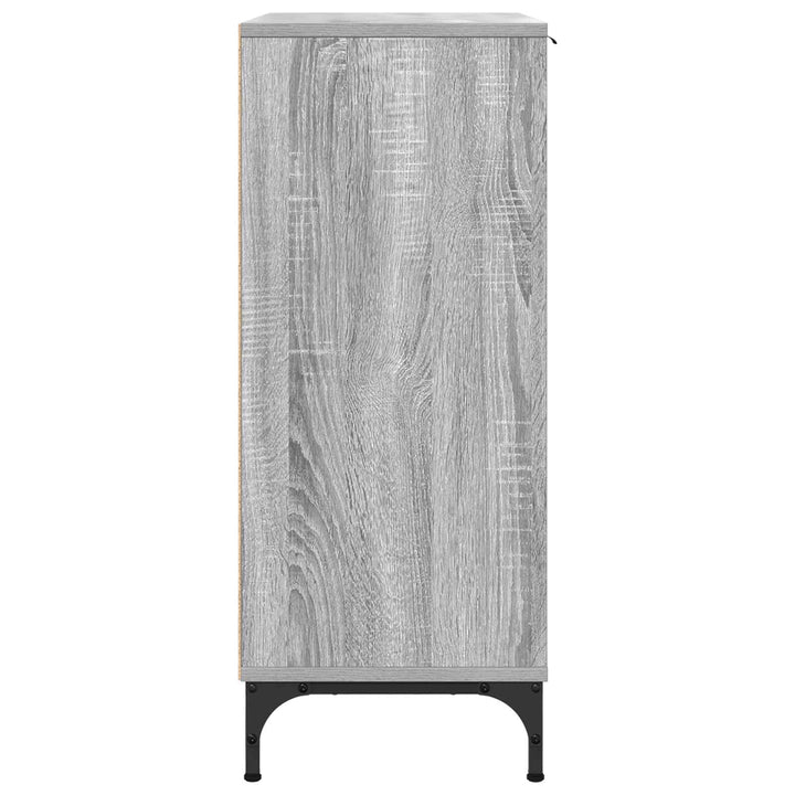 Sideboard Grå Sonoma 69,5 x 33 x 82 cm Konstrueret træ