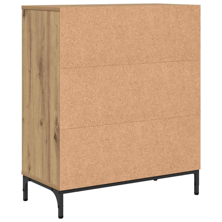 Sideboard Artisan Egetræ 69,5 x 33 x 82 cm Konstrueret træ