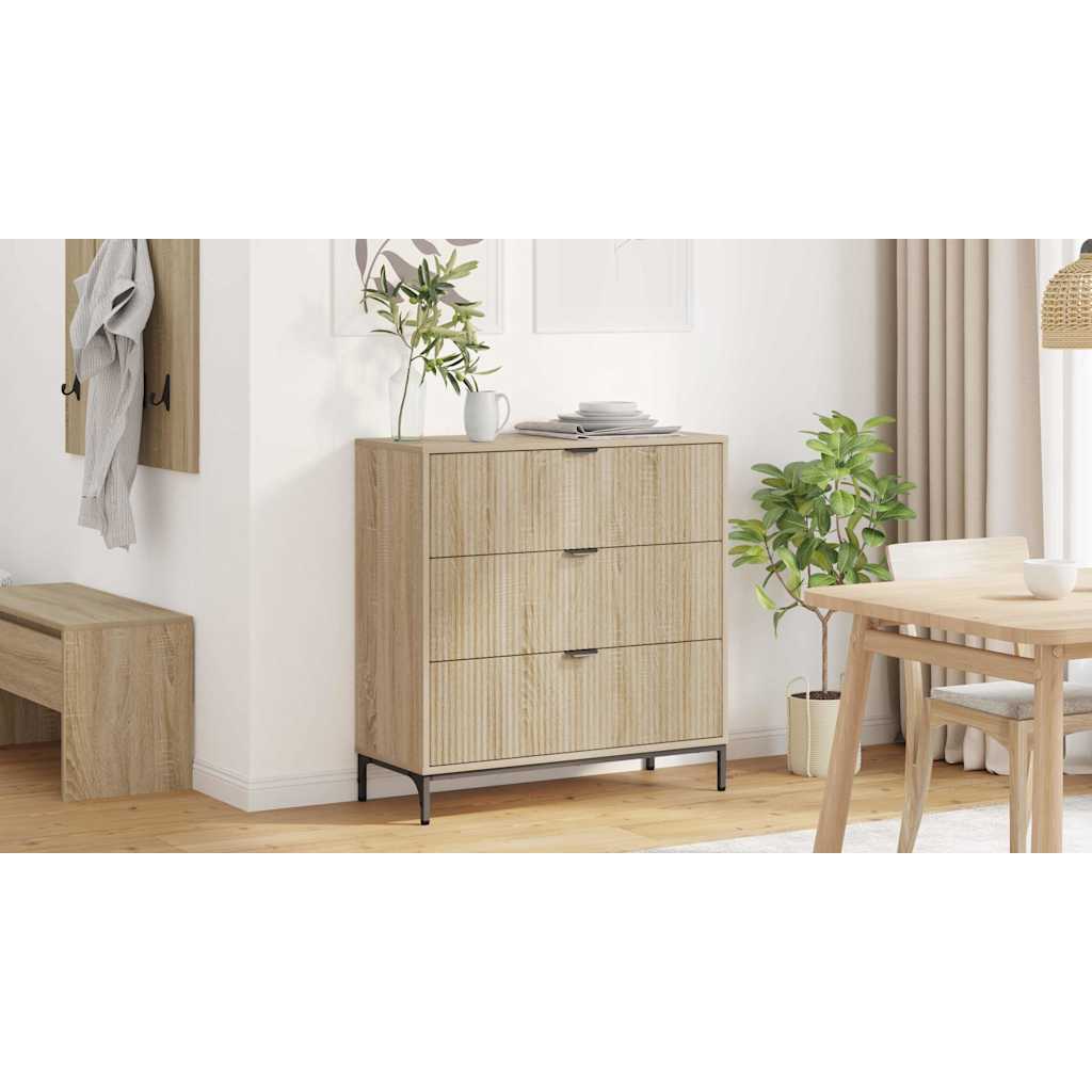 Sideboard Sonoma eg 79,5 x 33 x 82 cm Konstrueret træ