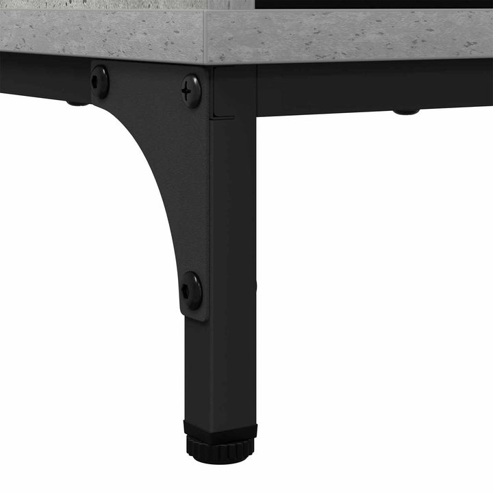 Sideboard Beton Grå 79,5 x 33 x 82 cm Konstrueret træ