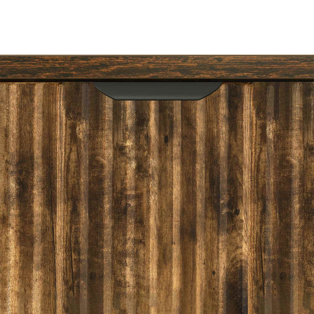 Sideboard med skuffe Røget eg 79,5 x 33 x 82 cm Konstrueret træ