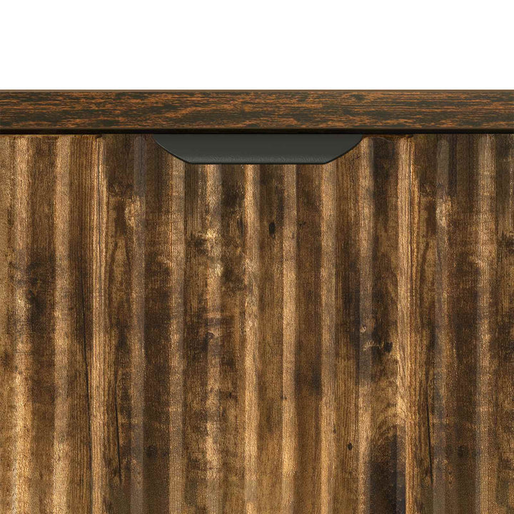 Sideboard med skuffe Røget eg 79,5 x 33 x 82 cm Konstrueret træ
