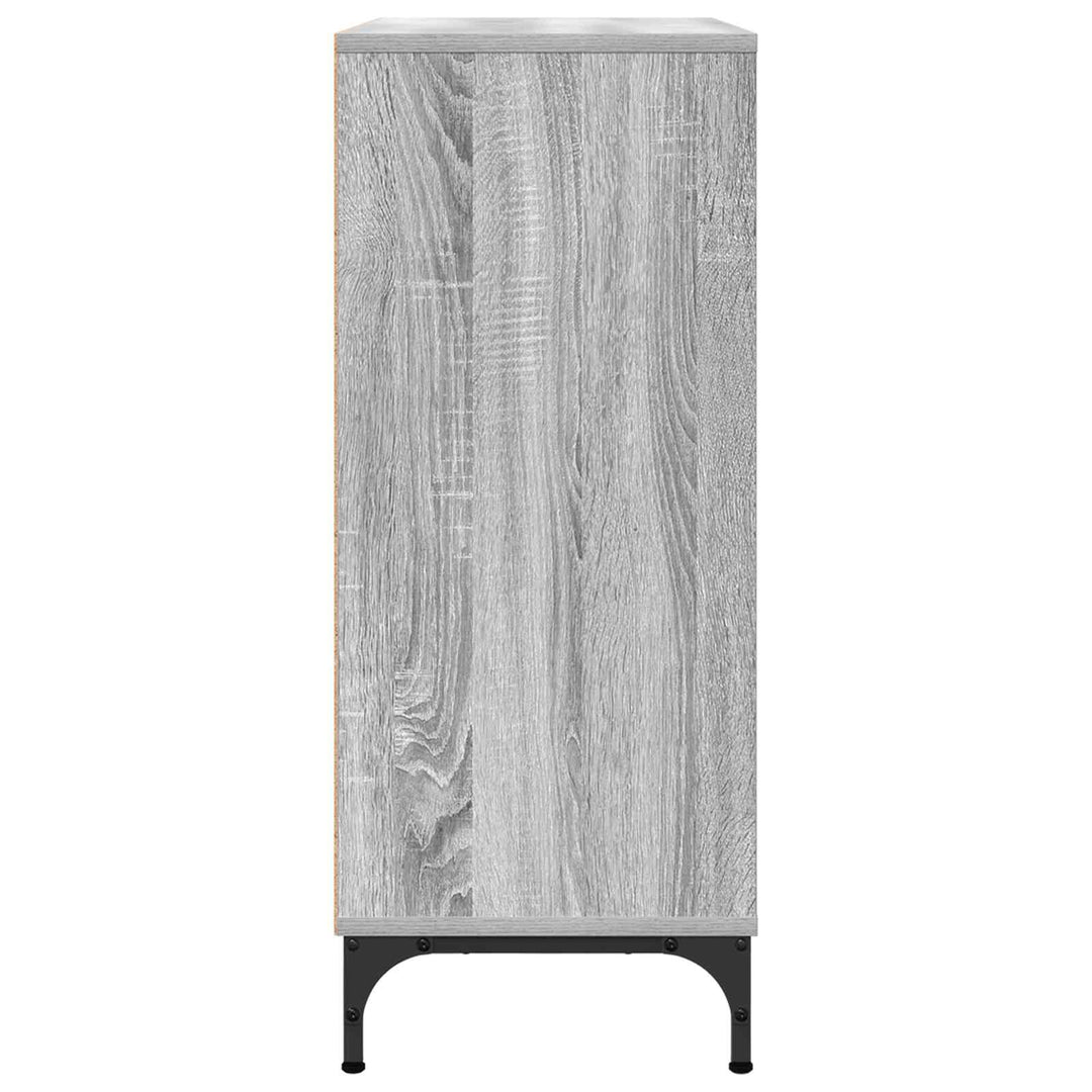 Sideboard Grå Sonoma 79,5 x 33 x 82 cm Konstrueret træ