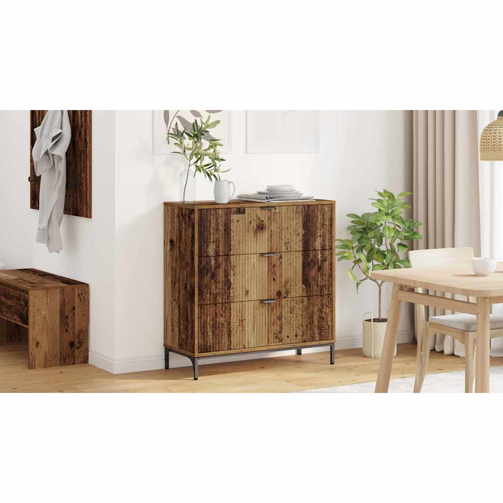 Sideboard Gammelt træ 79,5 x 33 x 82 cm Konstrueret træ