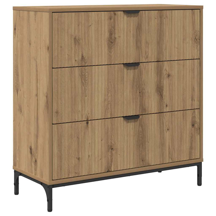 Sideboard Artisan Egetræ 79,5 x 33 x 82 cm Konstrueret træ