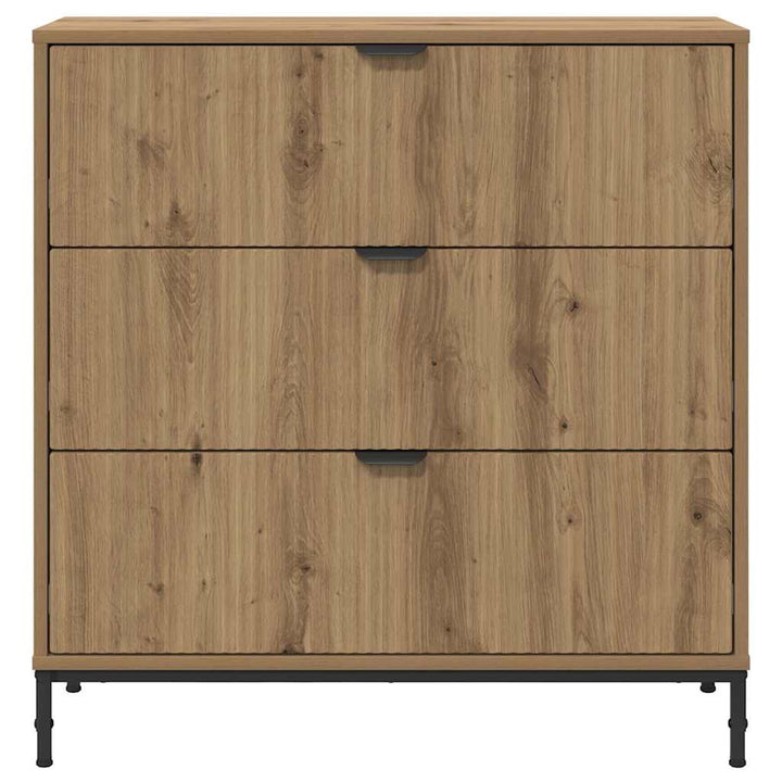 Sideboard Artisan Egetræ 79,5 x 33 x 82 cm Konstrueret træ