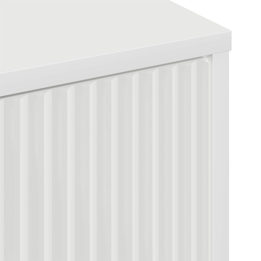 Sofabord med skuffe Hvid 90 x 49 x 46 cm Konstrueret træ