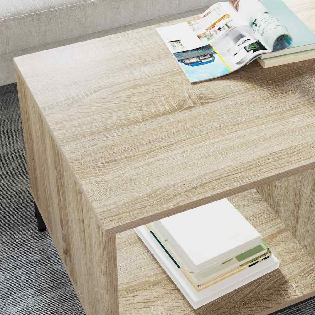 Sofabord med skuffe Sonoma eg 90 x 49 x 46 cm Konstrueret træ