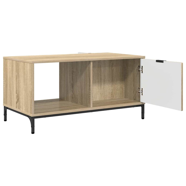 Sofabord med skuffe Sonoma eg 90 x 49 x 46 cm Konstrueret træ