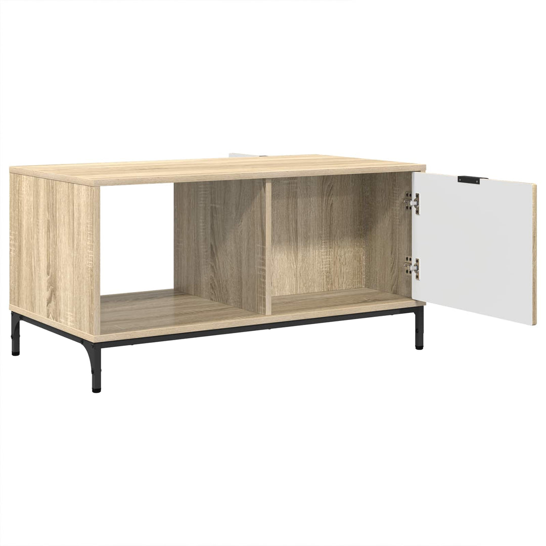 Sofabord med skuffe Sonoma eg 90 x 49 x 46 cm Konstrueret træ