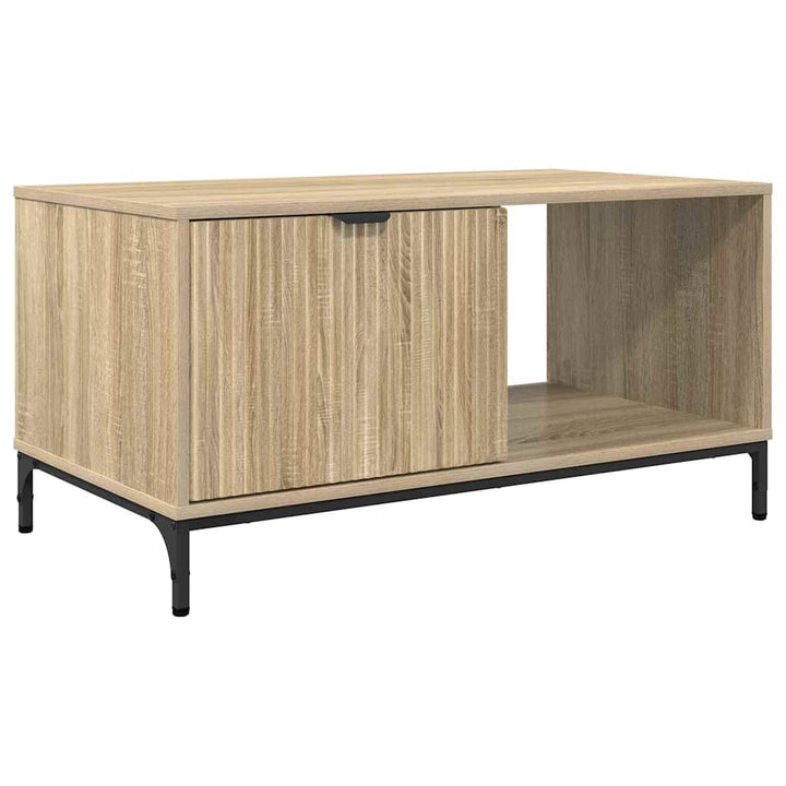 Sofabord med skuffe Sonoma eg 90 x 49 x 46 cm Konstrueret træ