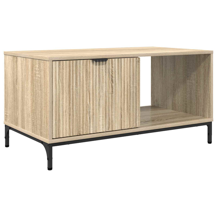 Sofabord med skuffe Sonoma eg 90 x 49 x 46 cm Konstrueret træ