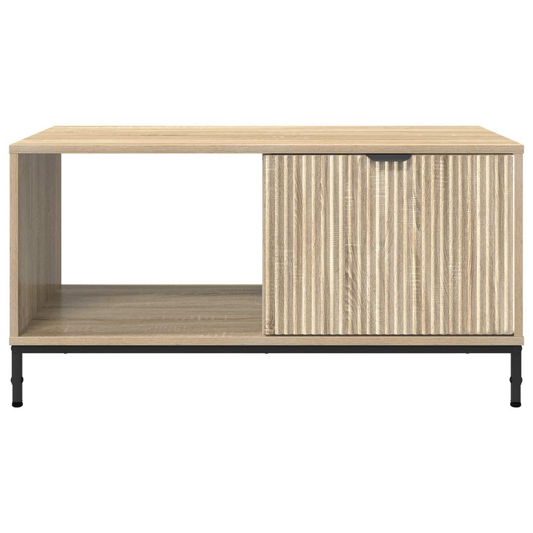 Sofabord med skuffe Sonoma eg 90 x 49 x 46 cm Konstrueret træ