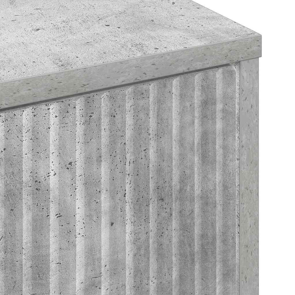 Sofabord med skuffe Beton Grå 90 x 49 x 46 cm Konstrueret træ
