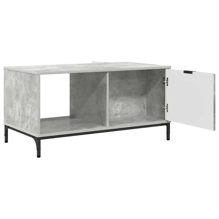 Sofabord med skuffe Beton Grå 90 x 49 x 46 cm Konstrueret træ