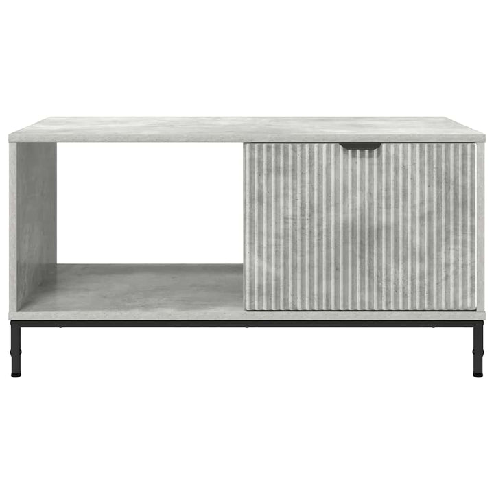 Sofabord med skuffe Beton Grå 90 x 49 x 46 cm Konstrueret træ